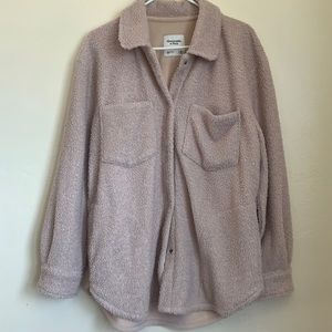 Abercrombie & Fitch Pink Fleece Jacket